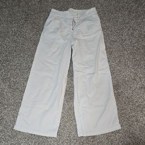 American Eagle Outfitters Cream Pants 10 LONG